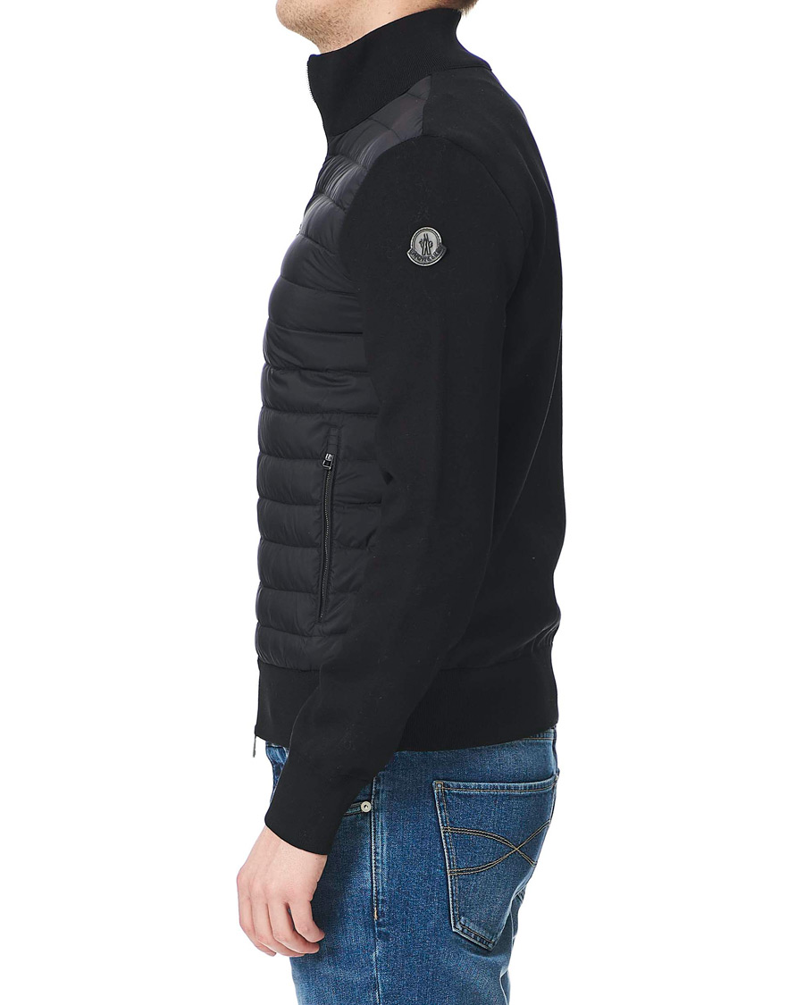 Herre | Trøjer | Moncler | Cardigan Down Hybrid Black
