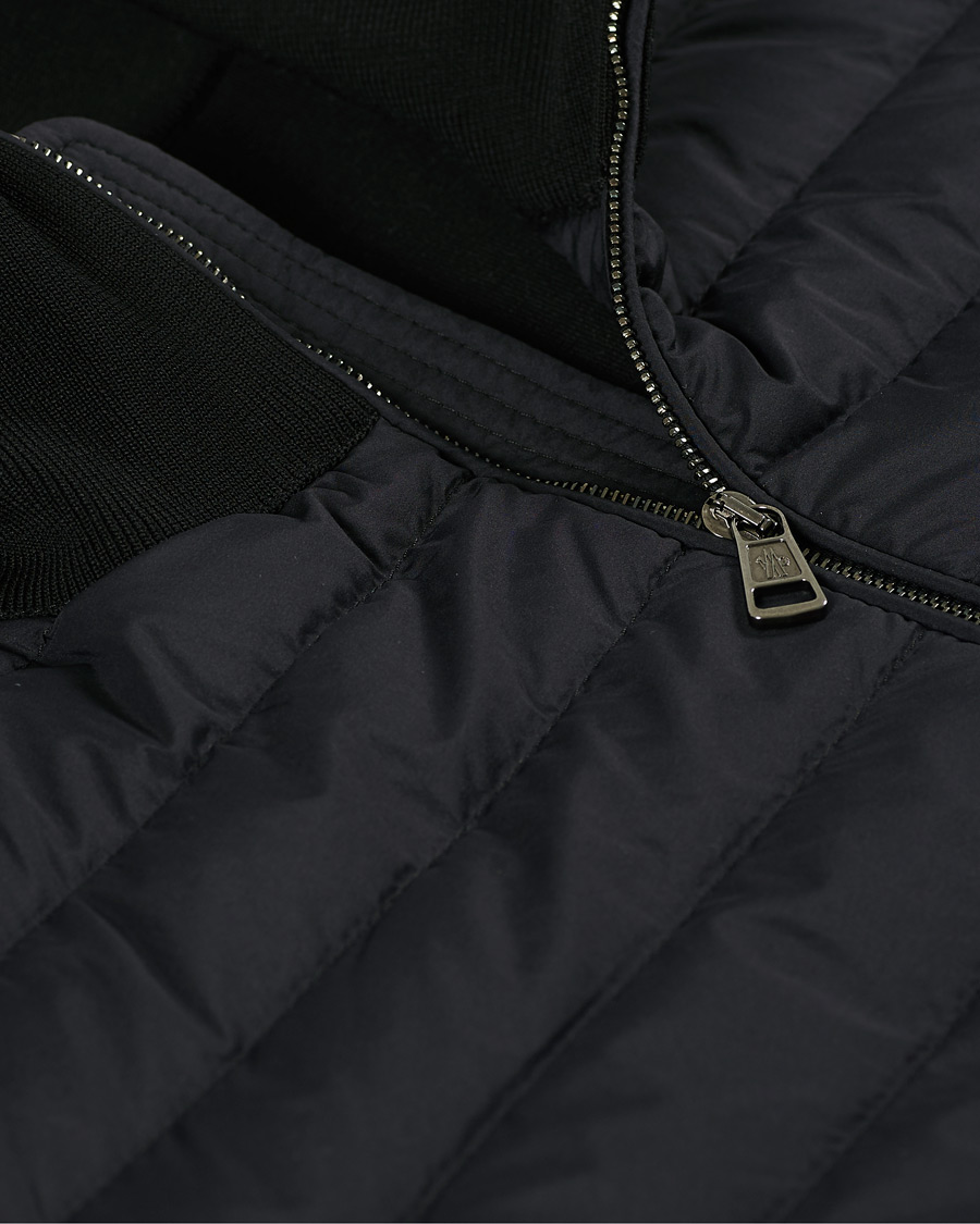 Herre | Trøjer | Moncler | Cardigan Down Hybrid Black