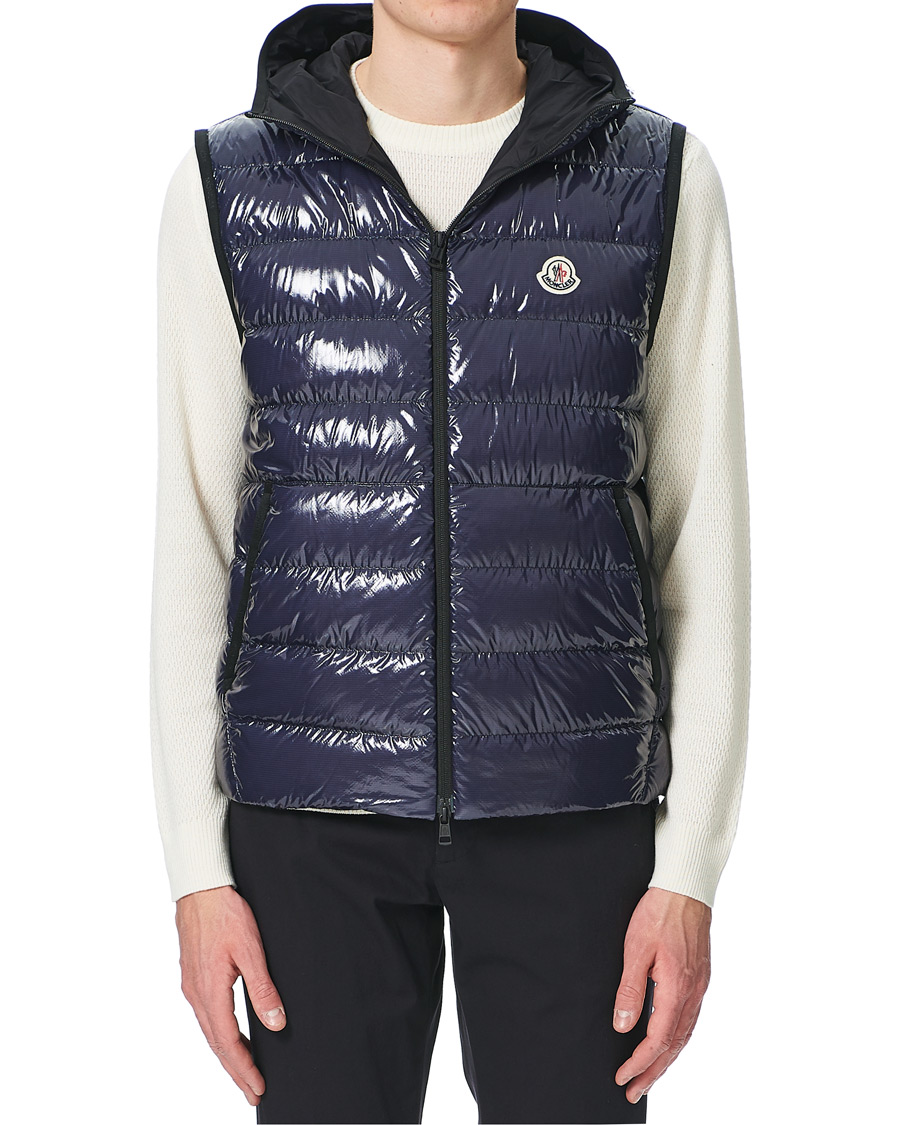 Herre | Jakker | Moncler | Lappe Down Ripstop Vest Navy