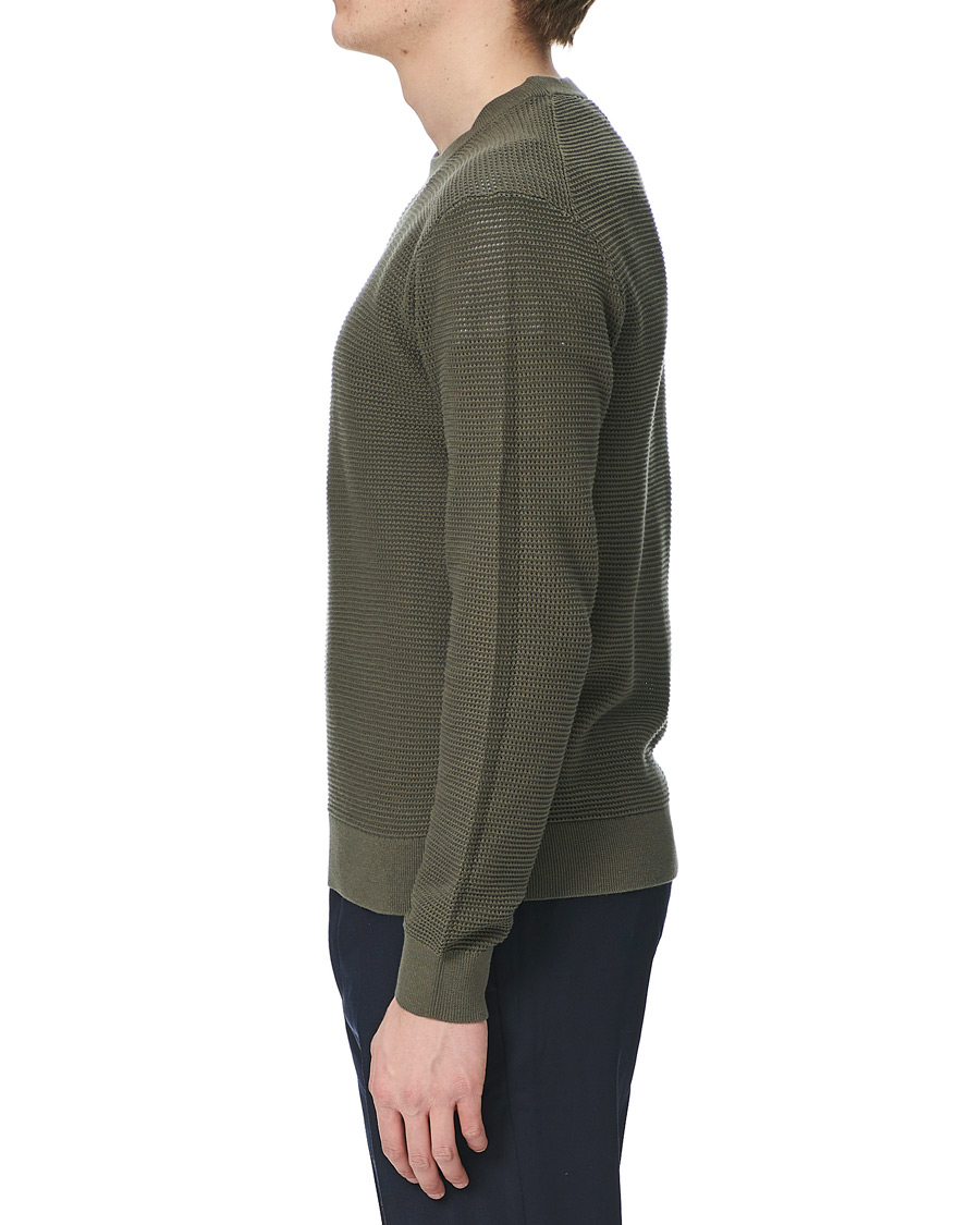 Herre | Trøjer | Club Monaco | Long Sleeve Mesh Crew Neck Sweater Beetle