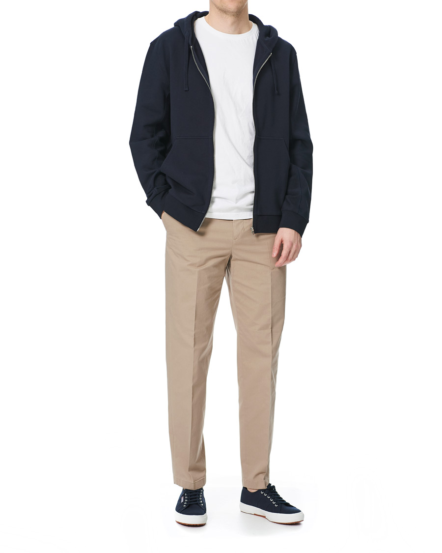 Herre | Trøjer | Filippa K | Aldous Cotton Zip Hood Navy