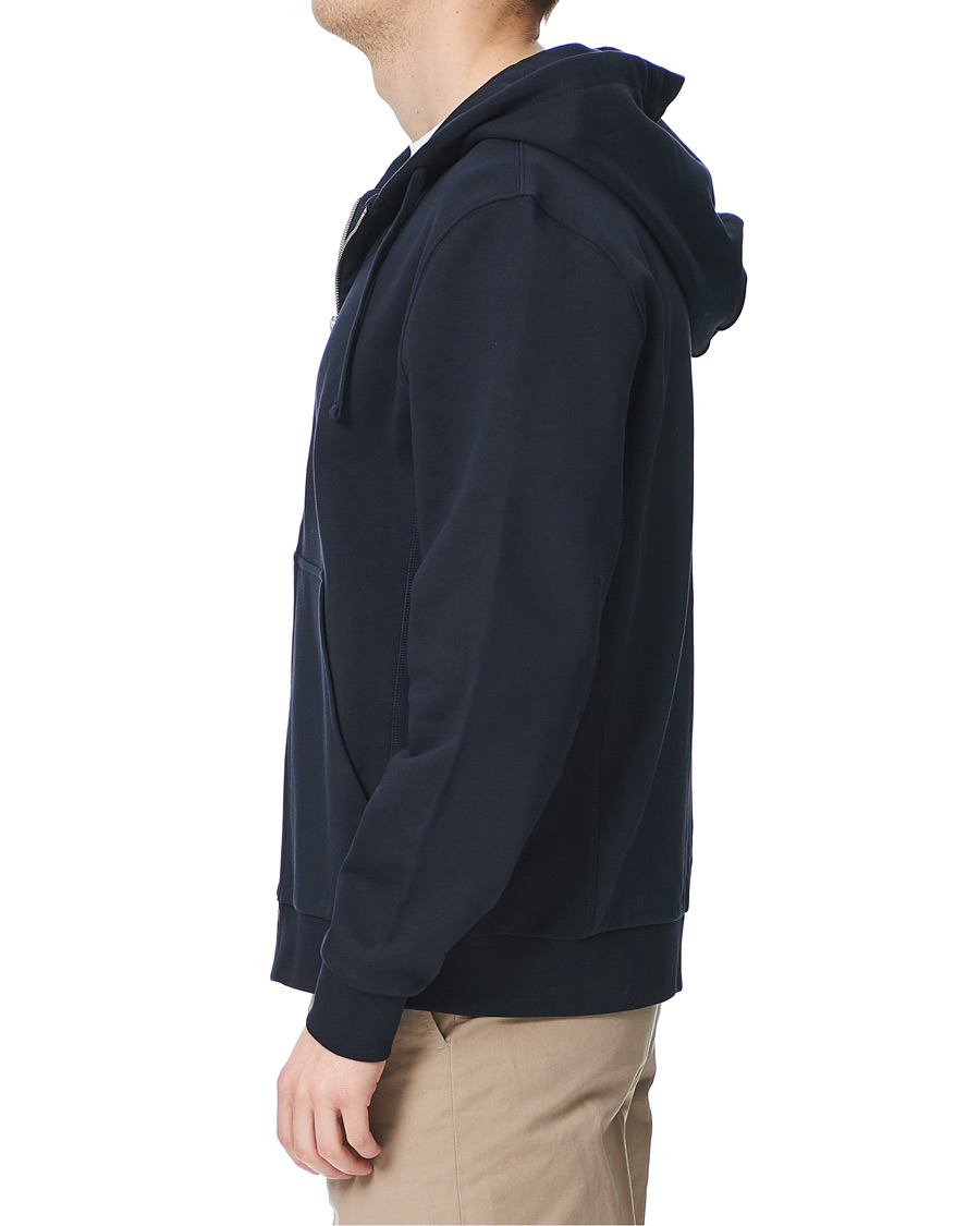 Herre | Trøjer | Filippa K | Aldous Cotton Zip Hood Navy