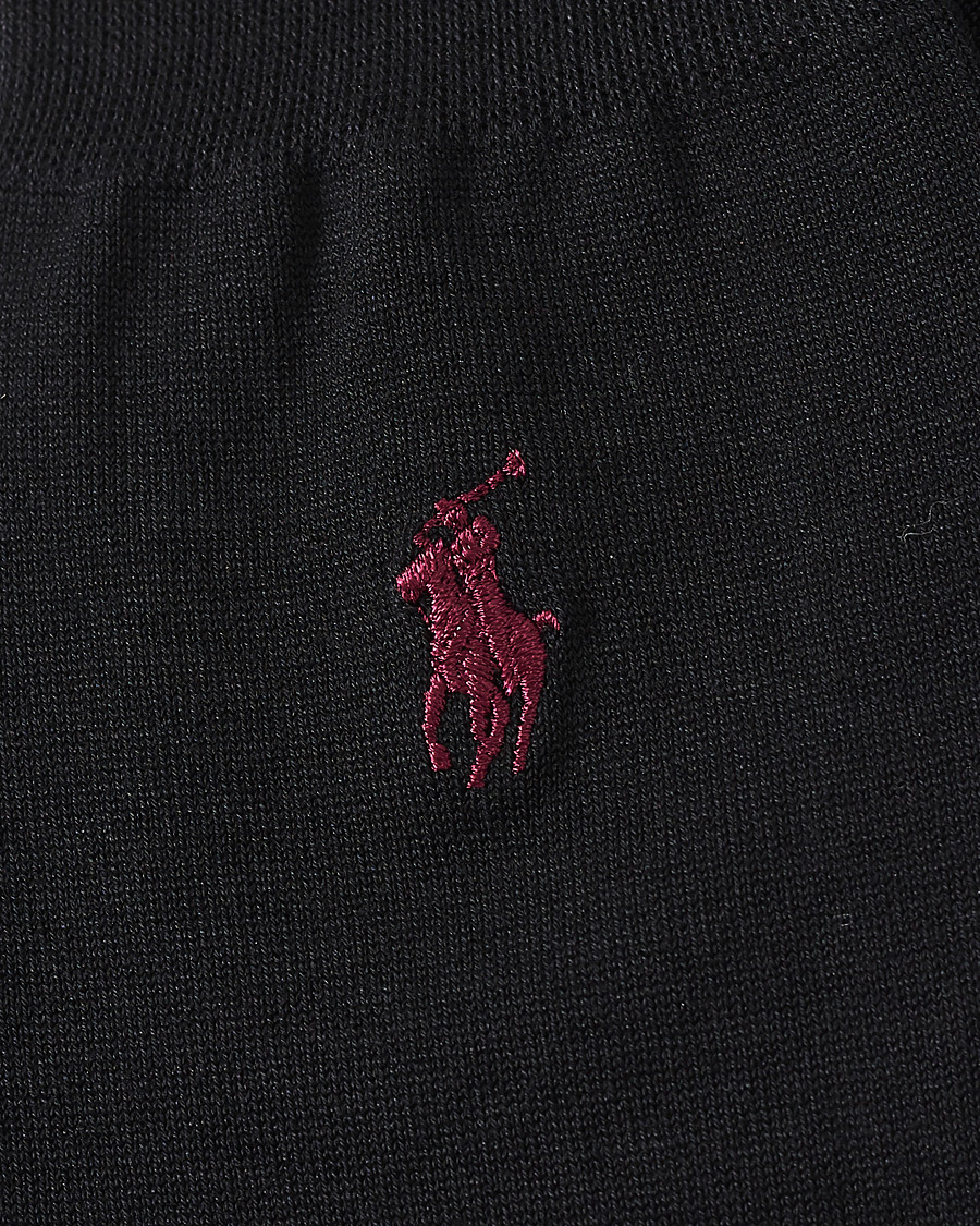 Herre | Undertøj | Polo Ralph Lauren | 2-Pack Mercerized Cotton Socks Black