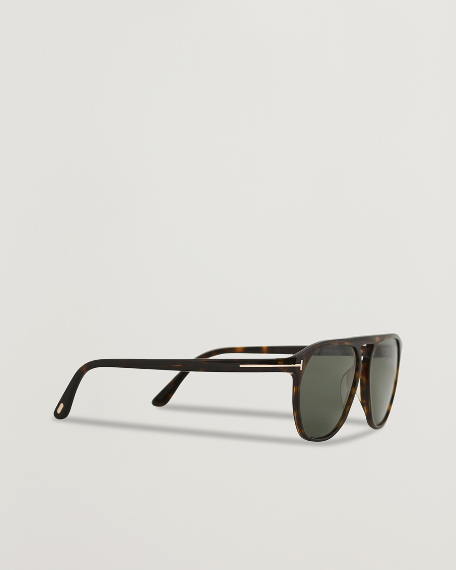 Herre | Tom Ford Jasper-02 Sunglasses Dark Havana/Green | Tom Ford | Jasper-02 Sunglasses Dark Havana/Green