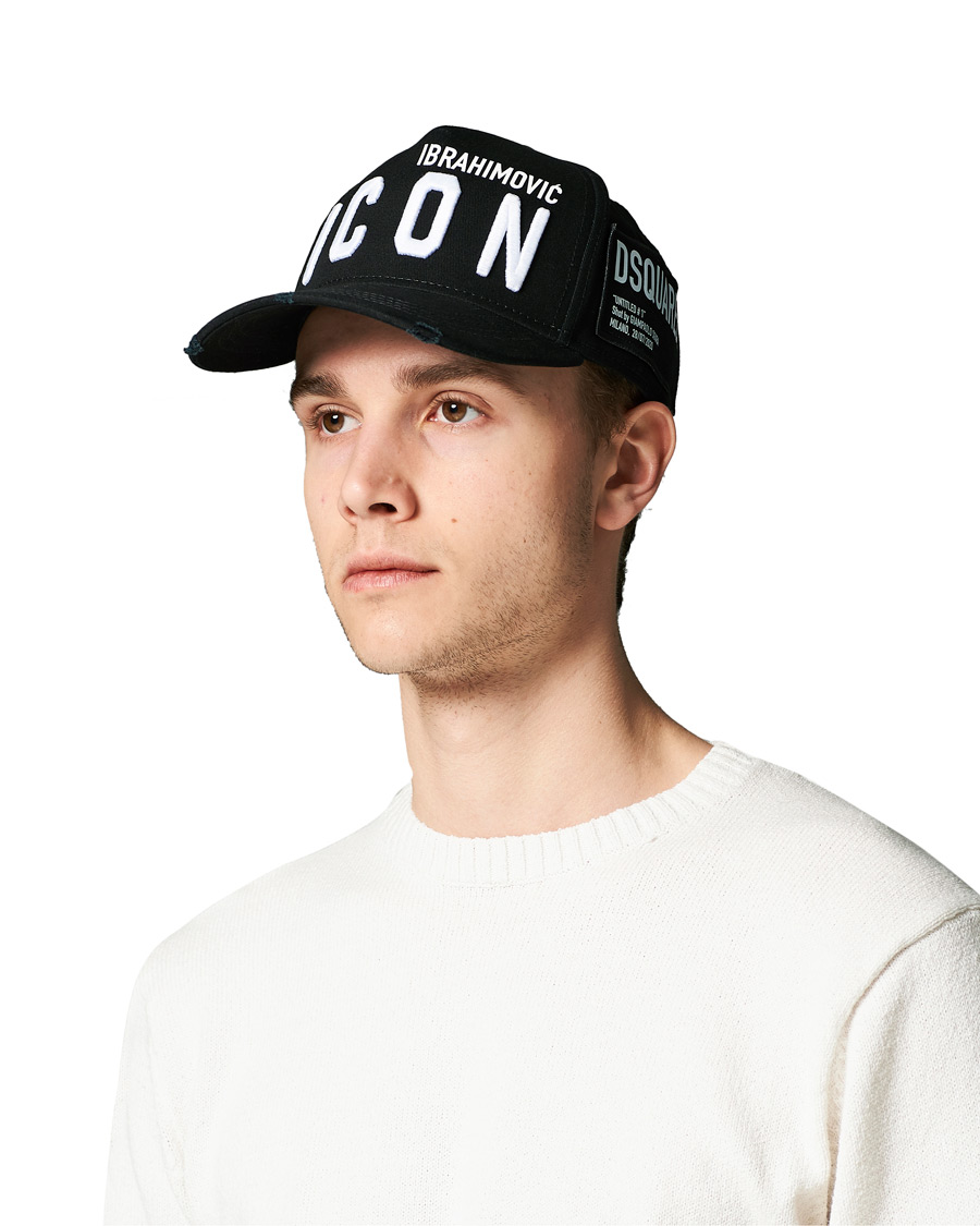 Herre | Dsquared2 Dsquared2 X Ibrahimovic Icon Cap Black | Dsquared2 | X Ibrahimovic Icon Cap Black