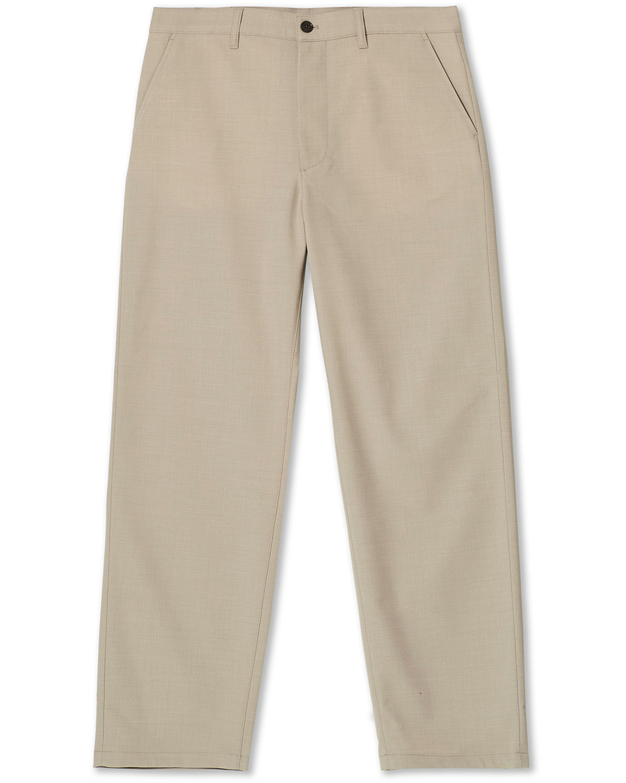 Herre | Bukser | Sunflower | Soft Wool Trousers Beige
