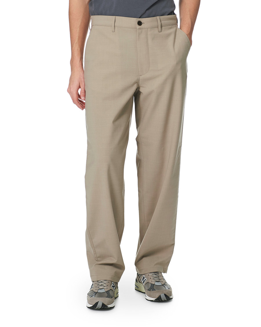Herre | Bukser | Sunflower | Soft Wool Trousers Beige