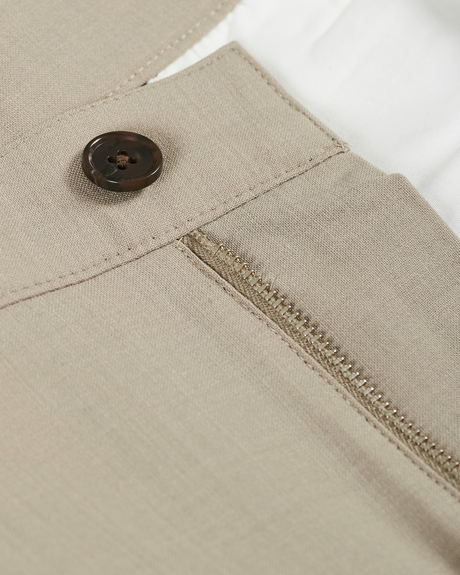Herre | Bukser | Sunflower | Soft Wool Trousers Beige