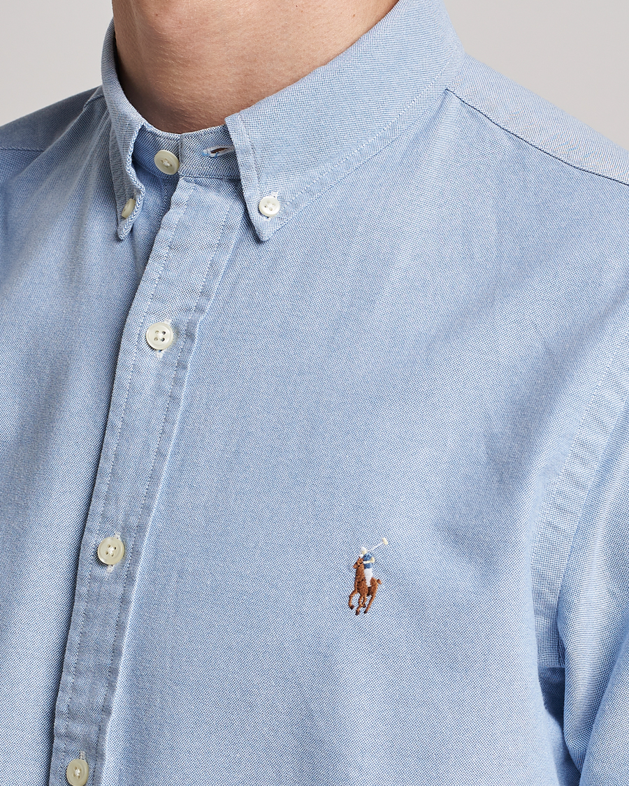 Polo Ralph Lauren Slim Fit Oxford Short Shirt Light Blue -