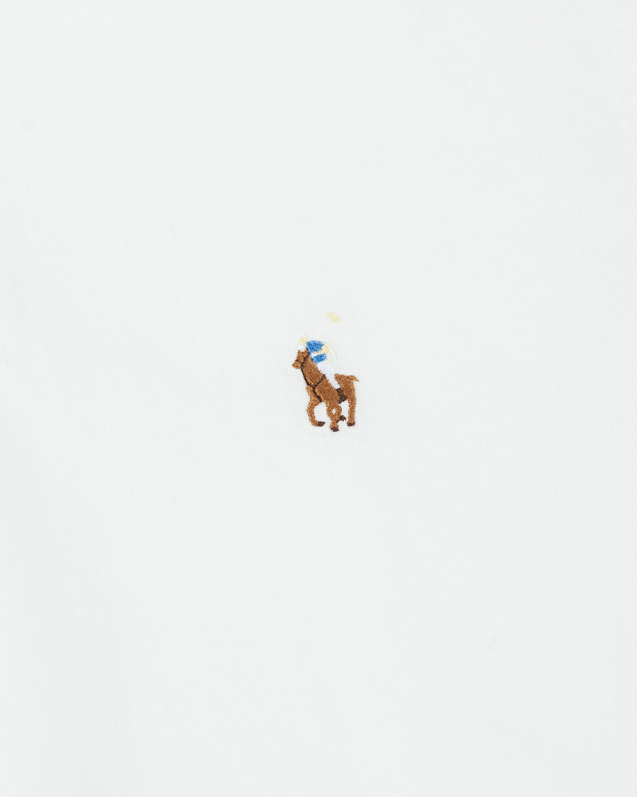 Herre | Skjorter | Polo Ralph Lauren | Slim Fit Short Sleeve Button Down Shirt White
