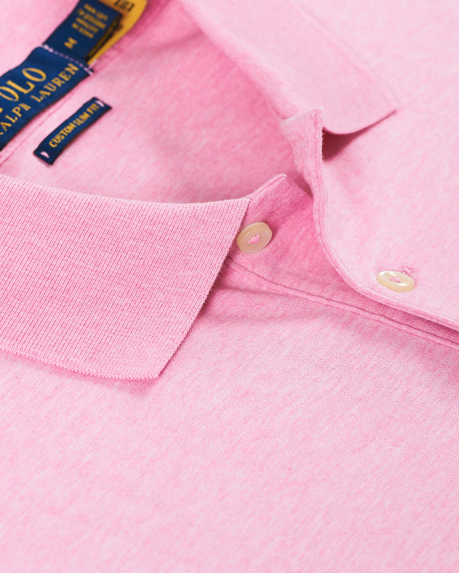 Herre | Polotrøjer | Polo Ralph Lauren | Custom Slim Fit Interlock Polo Hampton Pink Heather