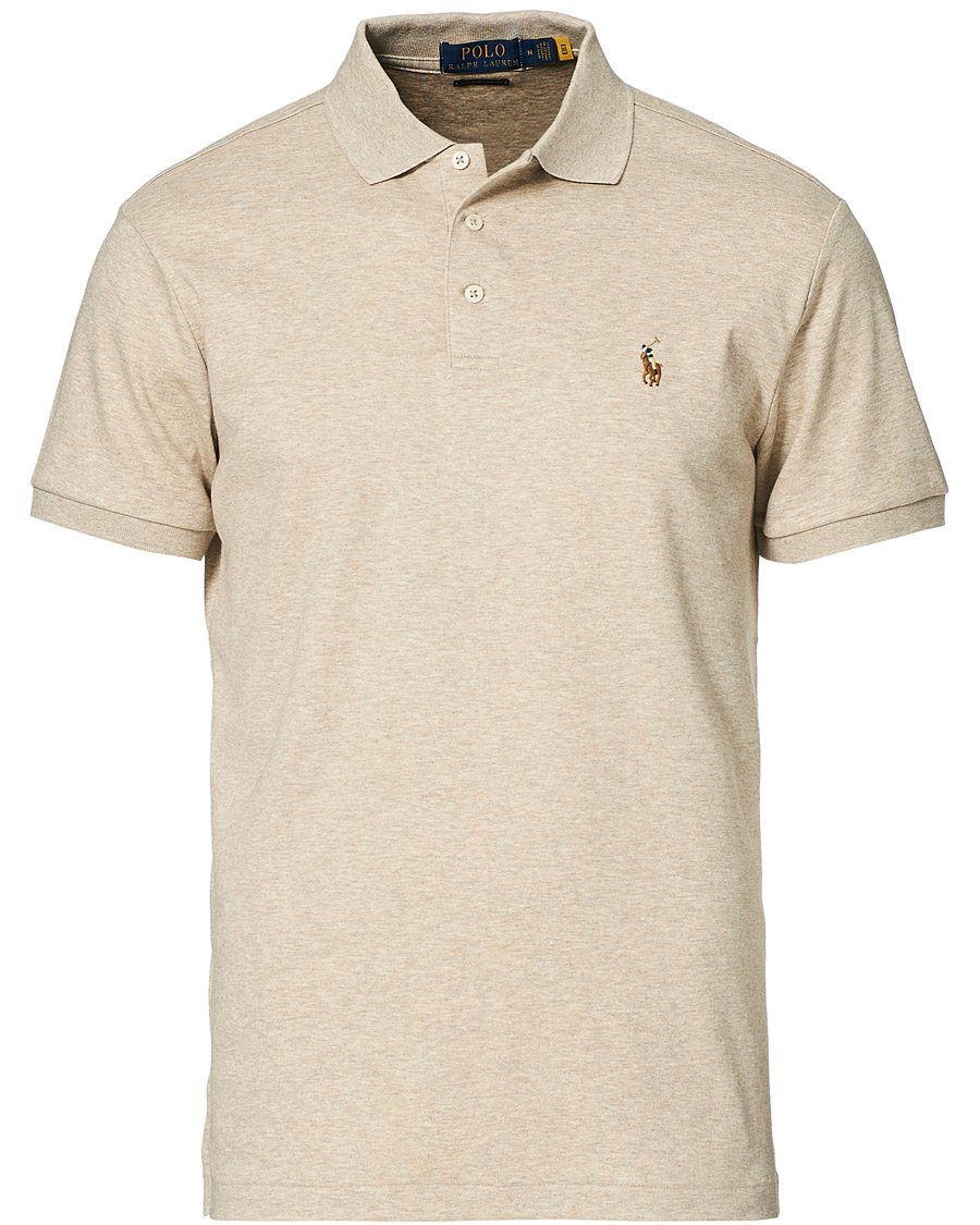 Herre | Polotrøjer | Polo Ralph Lauren | Luxury Pima Cotton Polo Tuscan Beige Heather