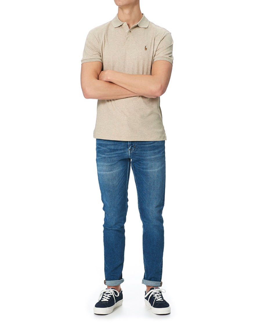 Herre | Polotrøjer | Polo Ralph Lauren | Luxury Pima Cotton Polo Tuscan Beige Heather