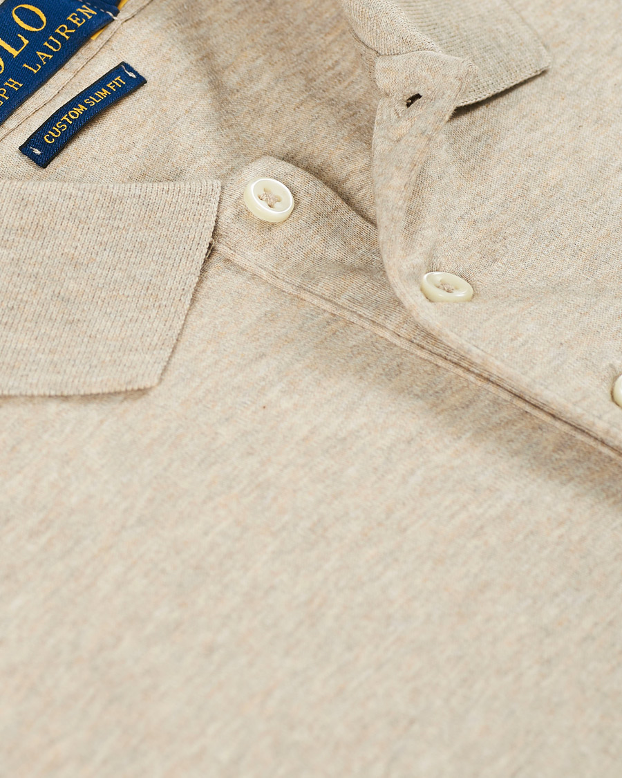 Herre | Polotrøjer | Polo Ralph Lauren | Luxury Pima Cotton Polo Tuscan Beige Heather
