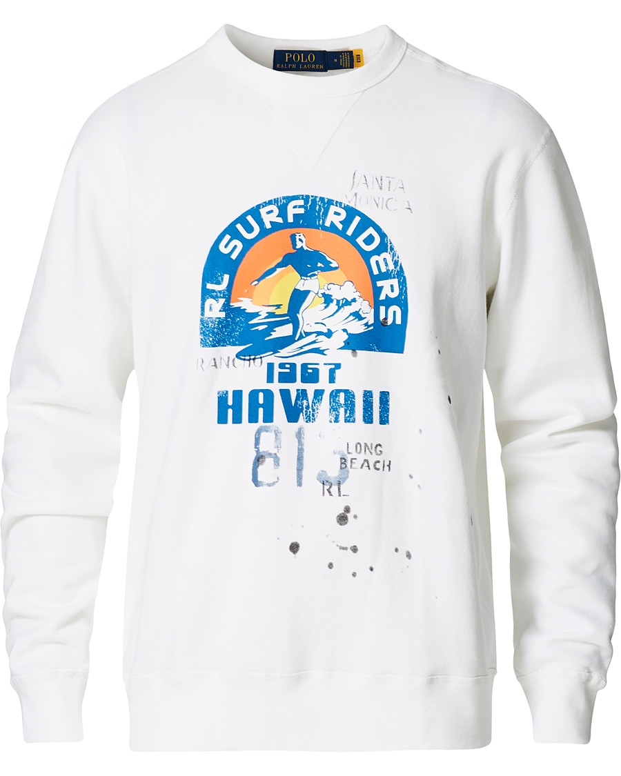 Herre | Trøjer | Polo Ralph Lauren | Surf Riders Crew Neck Sweatshirt White