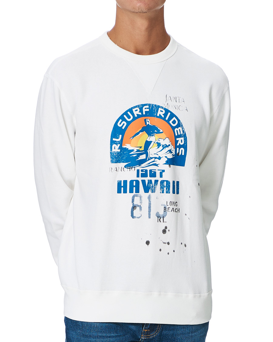 Herre | Trøjer | Polo Ralph Lauren | Surf Riders Crew Neck Sweatshirt White