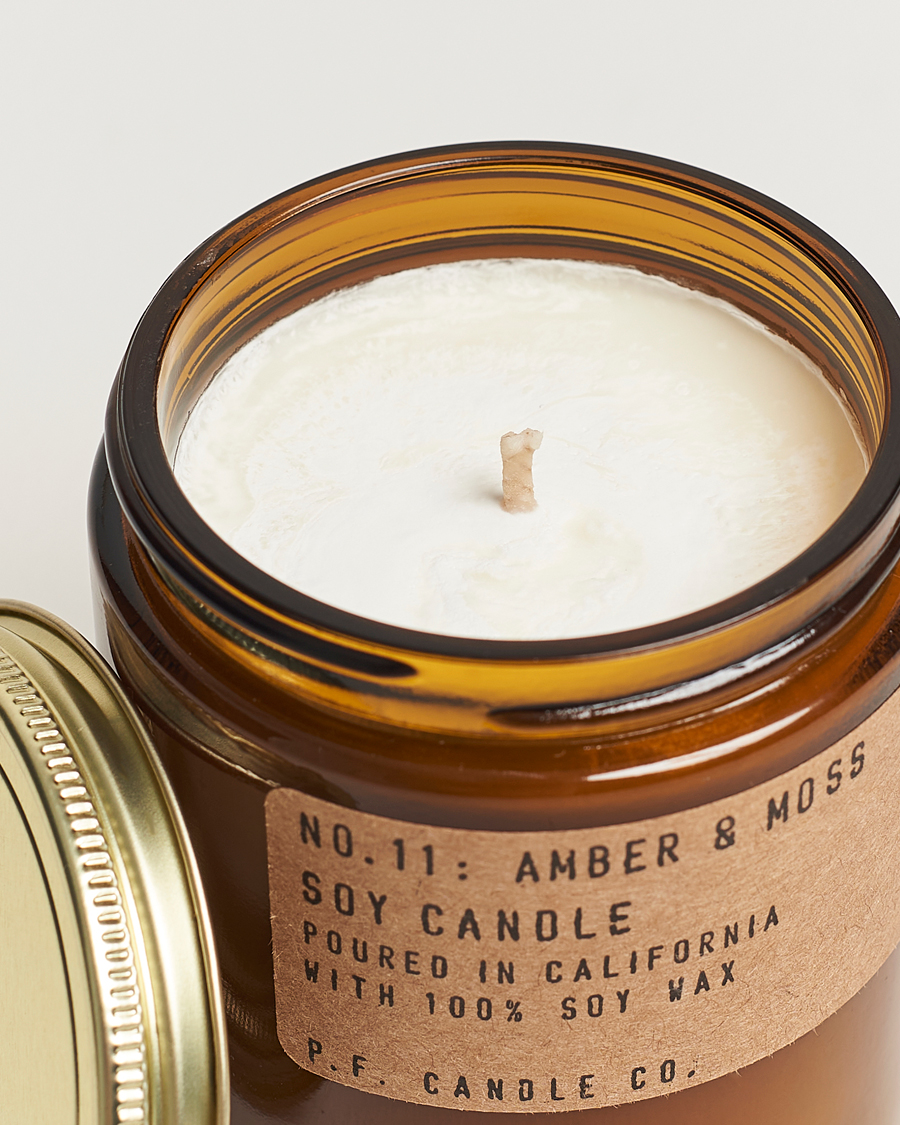 Herre | Duftlys | P.F. Candle Co. | Soy Candle No. 11 Amber & Moss 204g