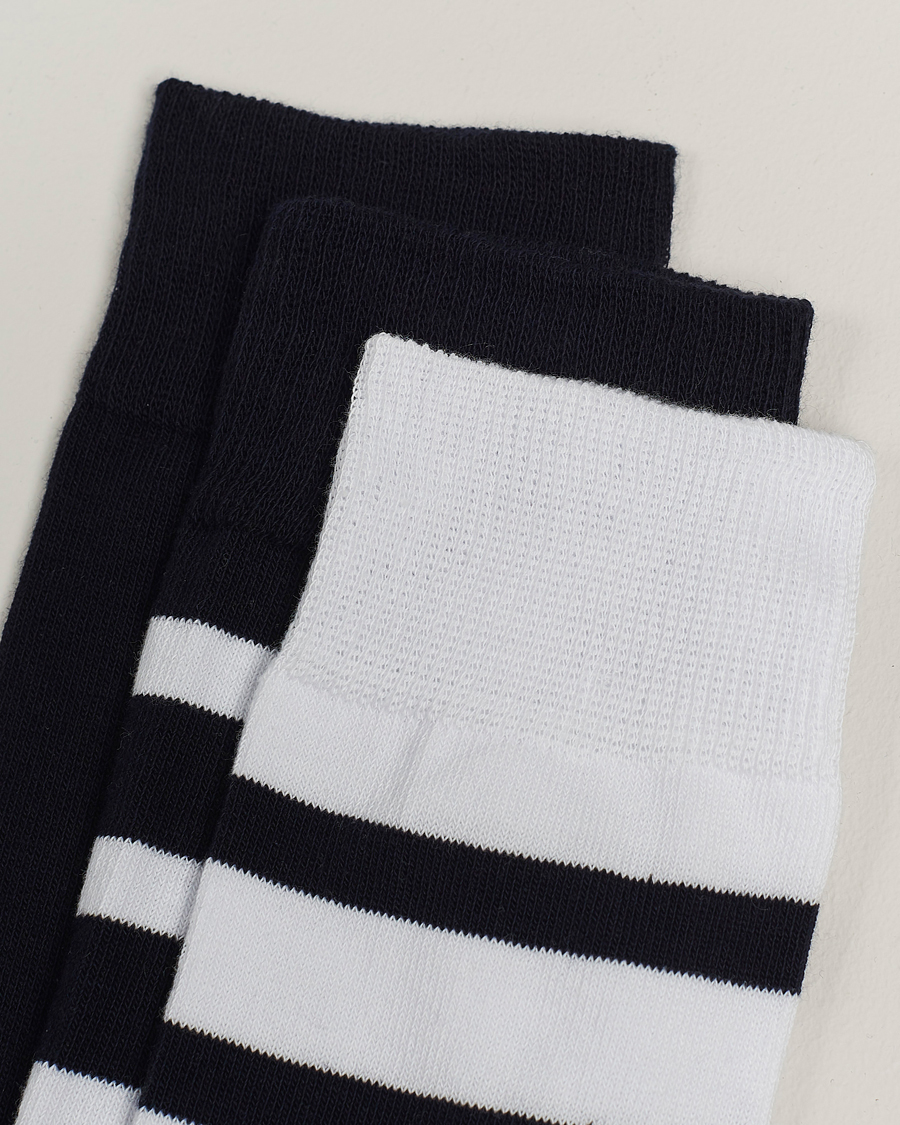 Herre | Undertøj | Armor-lux | 3-Pack Loer Socks Navy/White