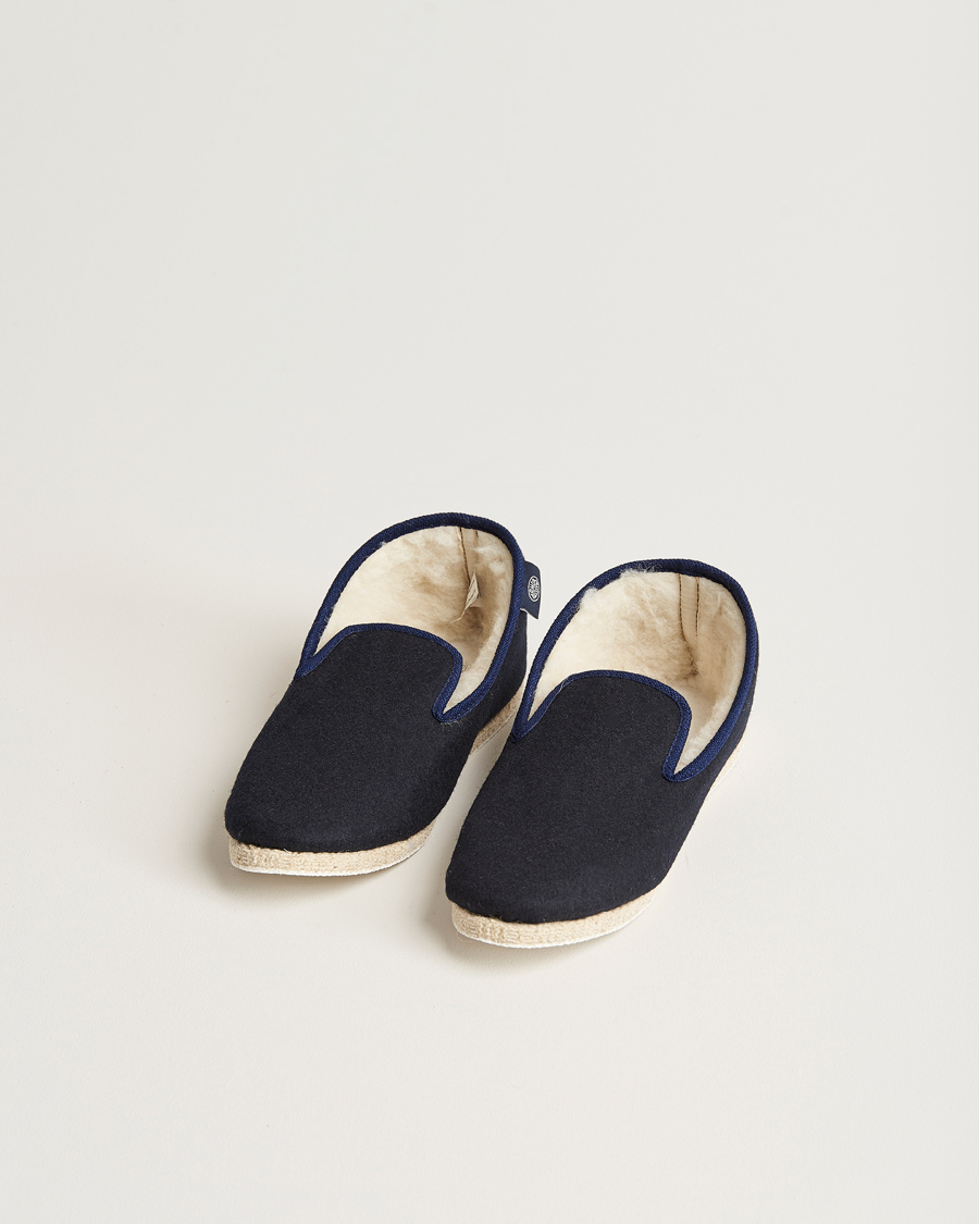 Herre | Armor-lux Maoutig Home Slippers Navy | Armor-lux | Maoutig Home Slippers Navy