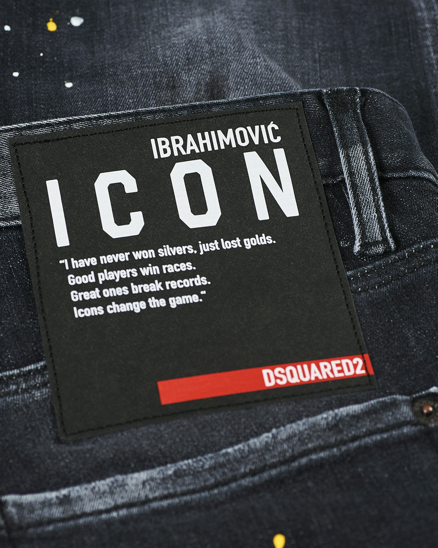 Herre | Jeans | Dsquared2 | X Ibrahimovic Cool Guy Fit Jeans Black