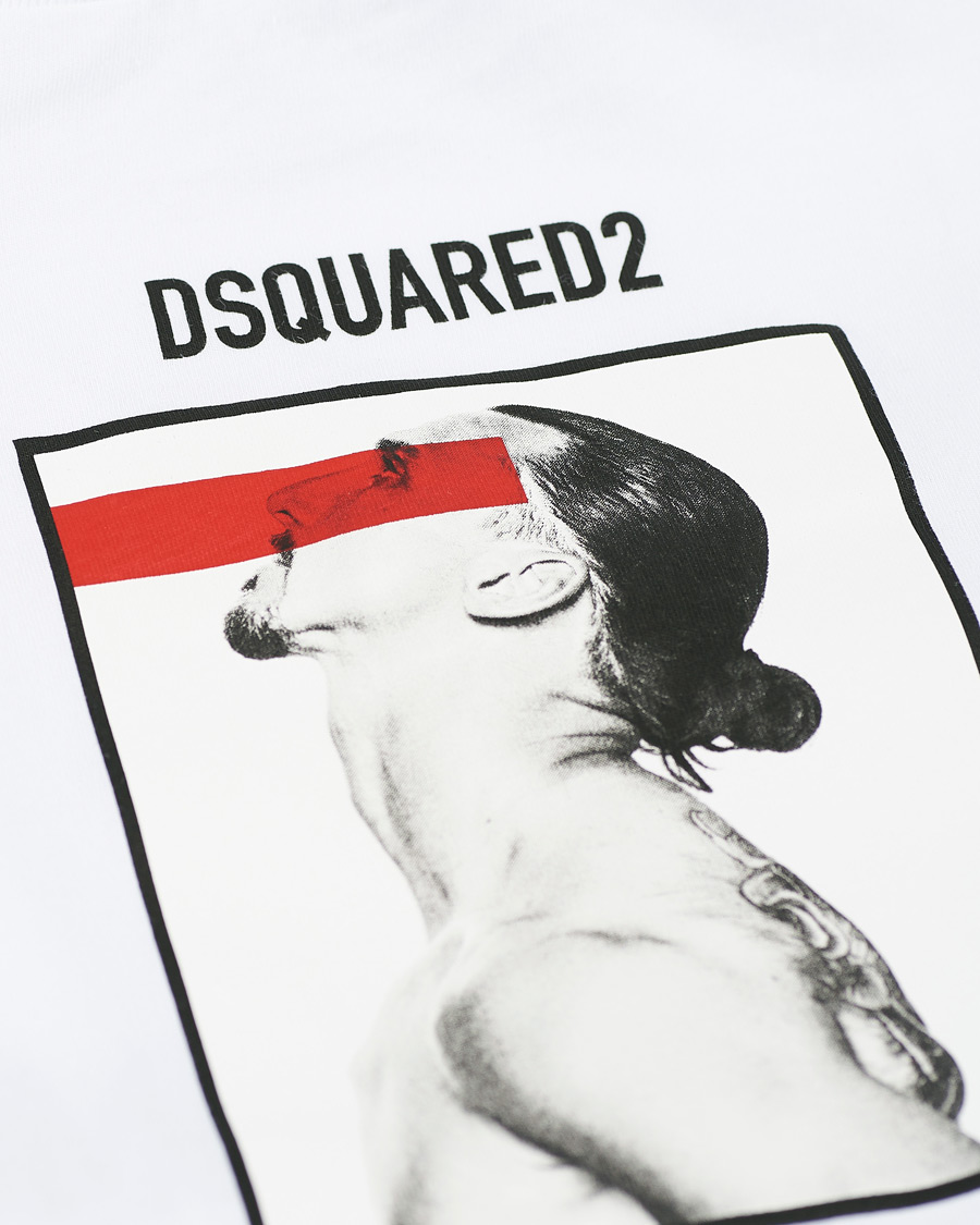 Herre | T-Shirts | Dsquared2 | X Ibrahimovic Icon Sign Crew Neck Tee White