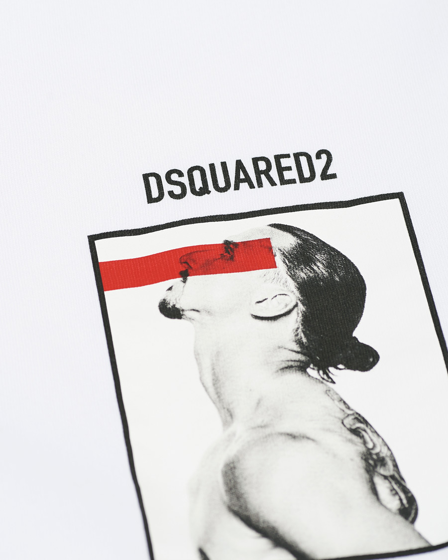 Herre | Trøjer | Dsquared2 | X Ibrahimovic Icon Sign Hoodie White