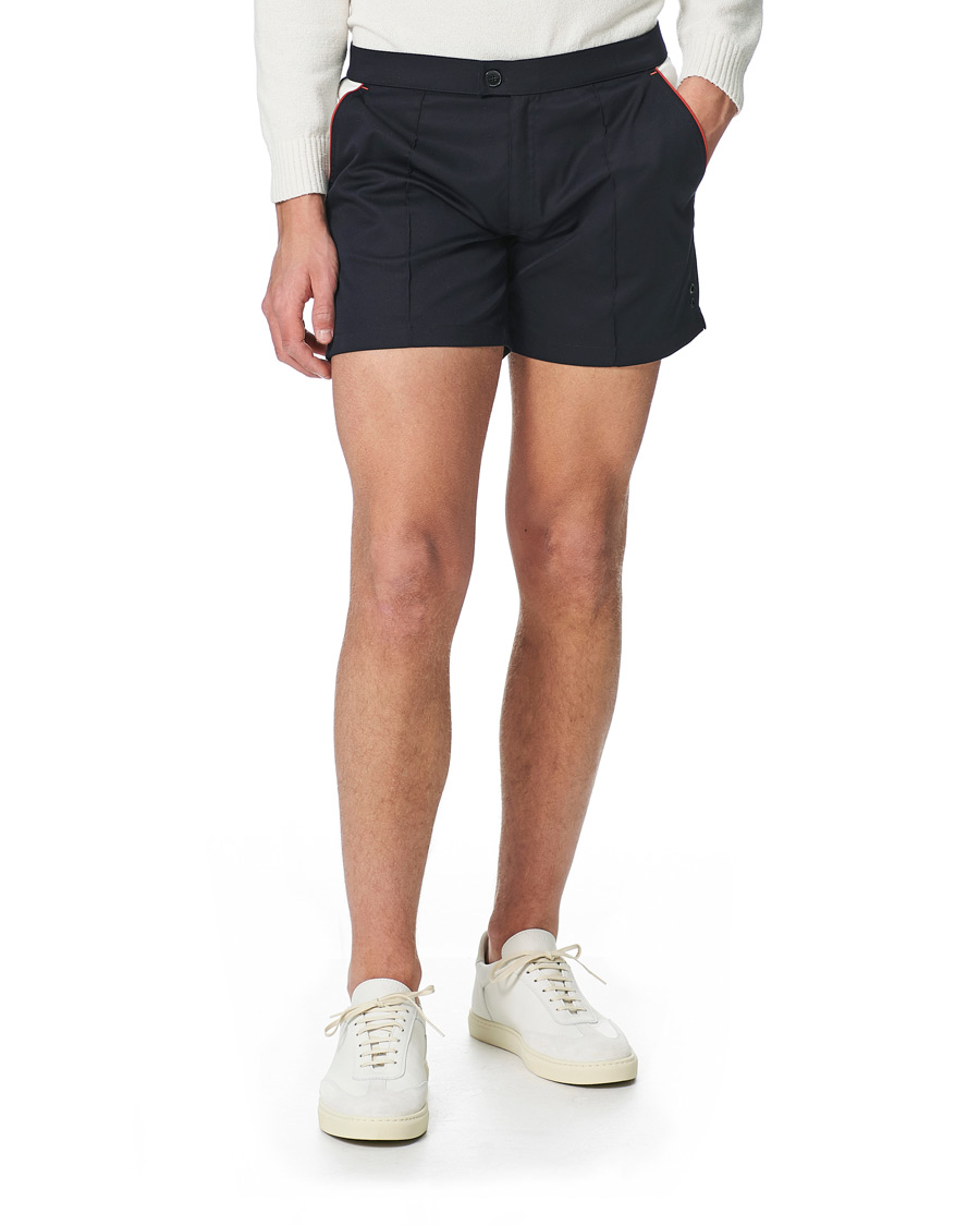 Herre | Shorts | Ron Dorff | Tri-Color Tennis Shorts Navy