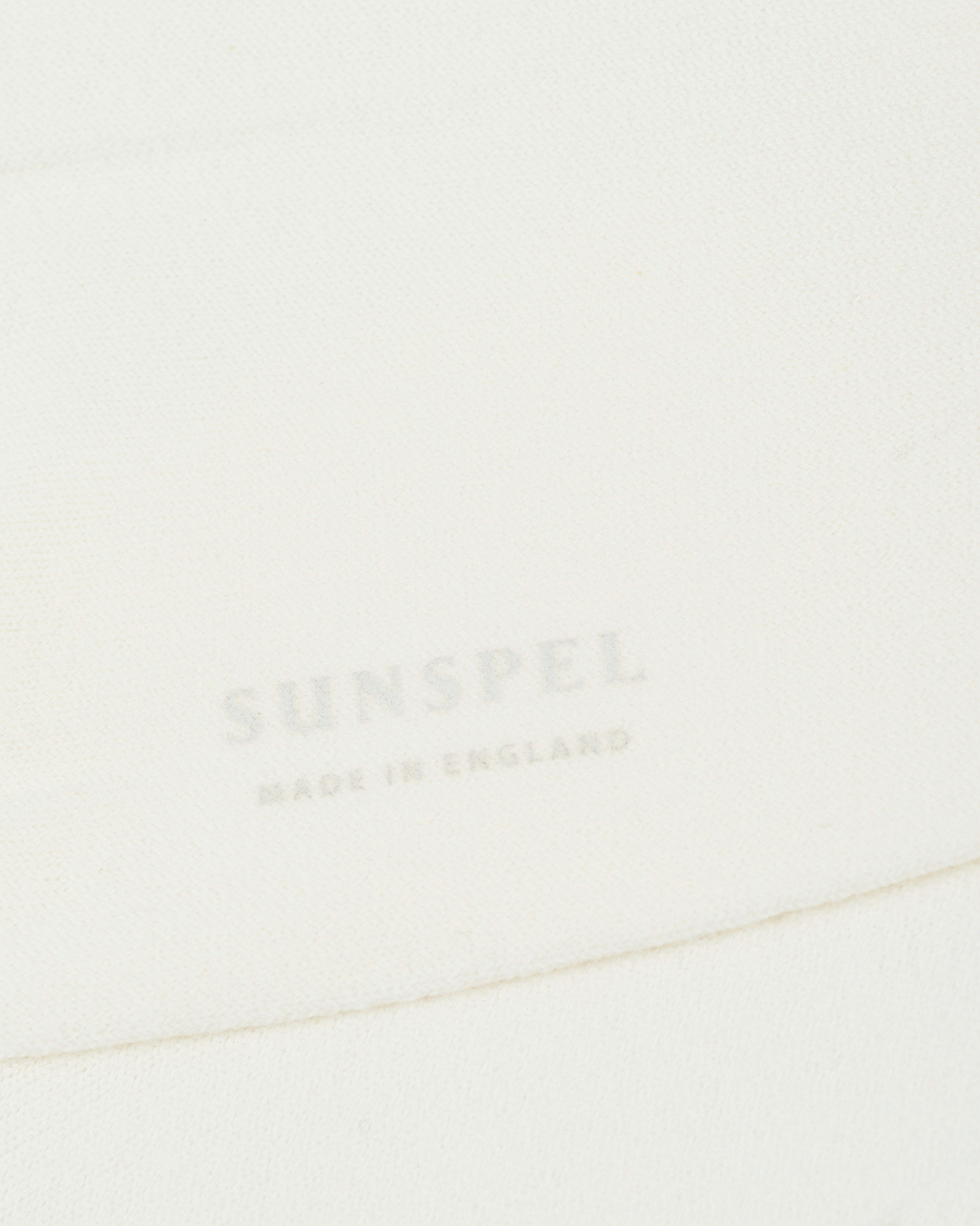 Herre | Best of British | Sunspel | Cotton Blend Socks White