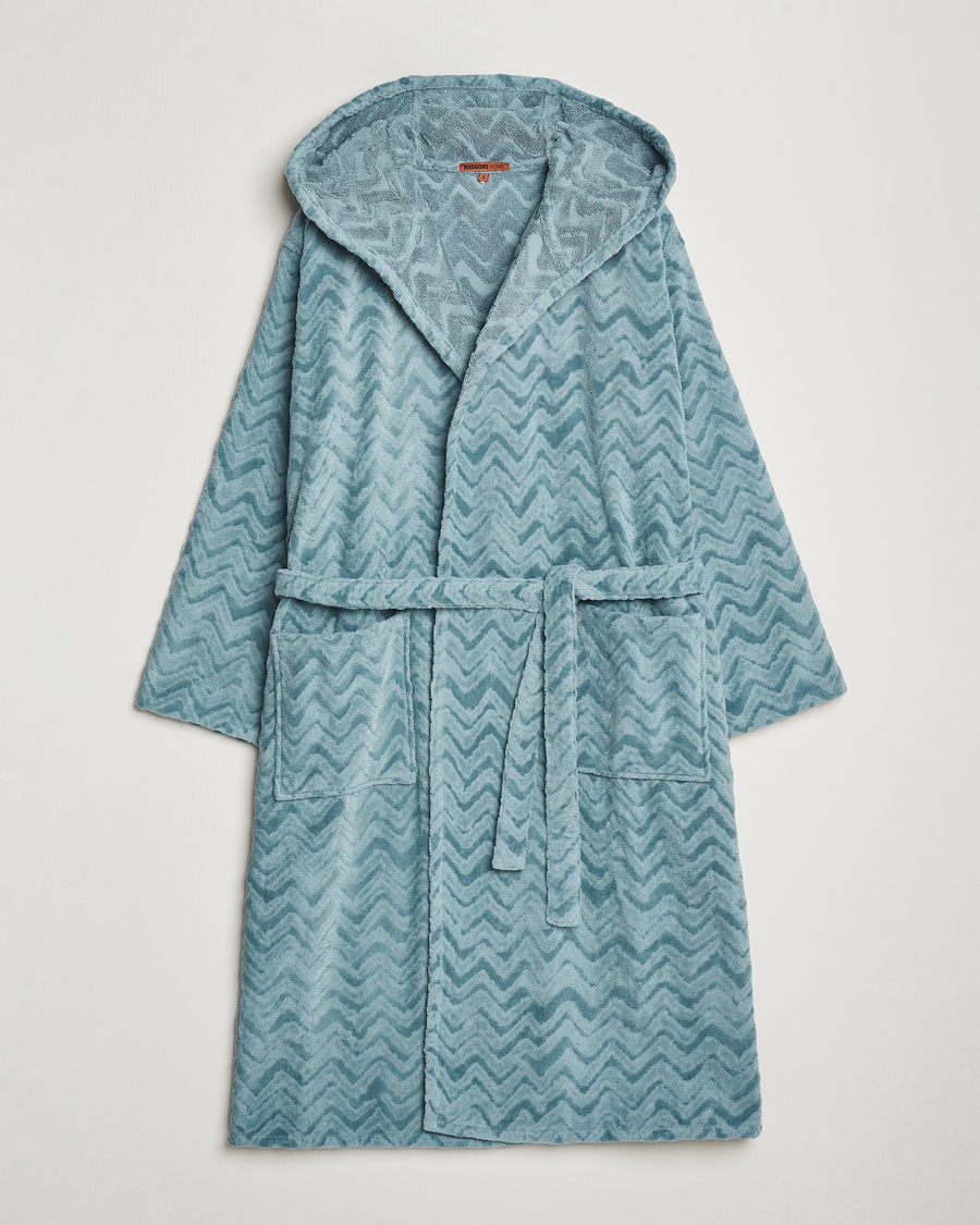 Herre | Pyjamas & Morgenkåber | Missoni Home | Rex Bathrobe Light Blue