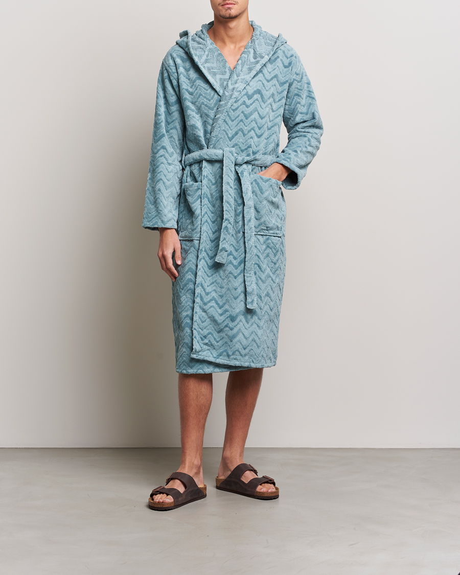 Herre | Pyjamas & Morgenkåber | Missoni Home | Rex Bathrobe Light Blue