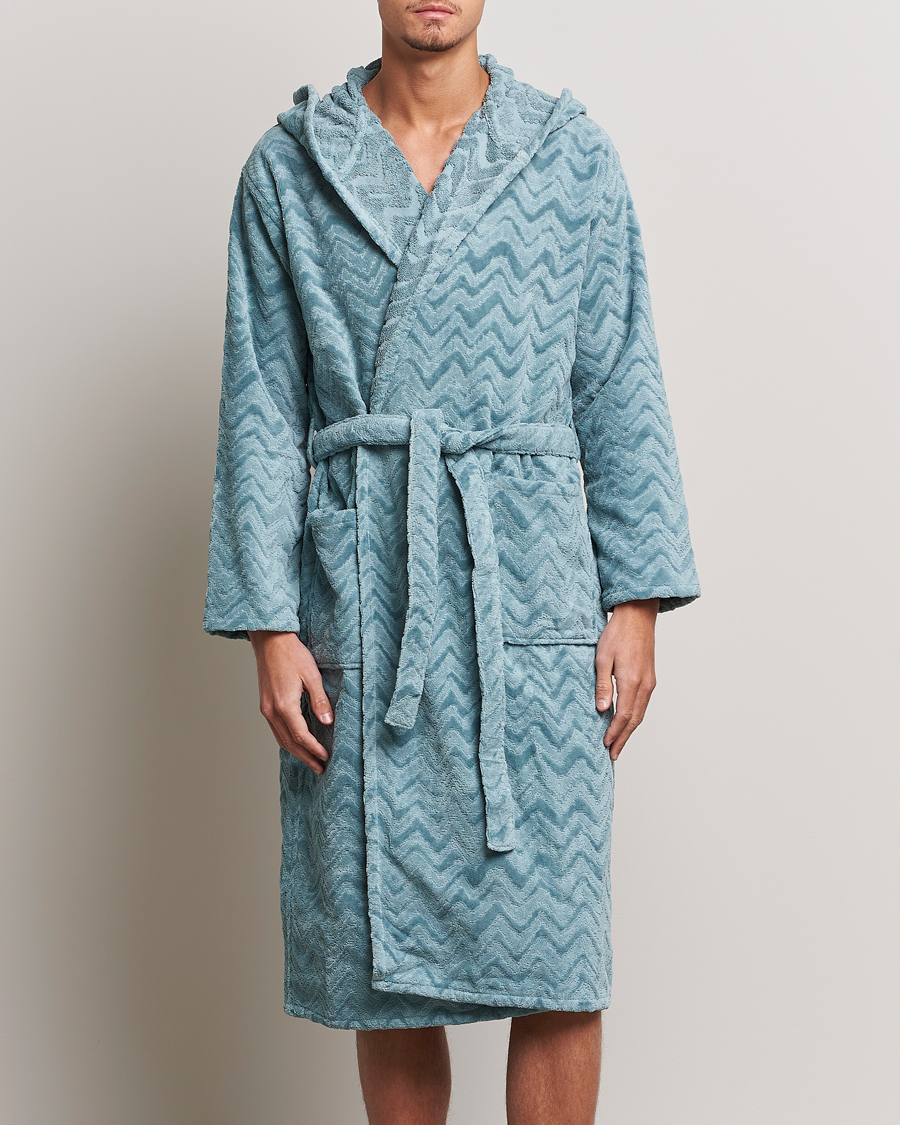 Herre | Livsstil | Missoni Home | Rex Bathrobe Light Blue