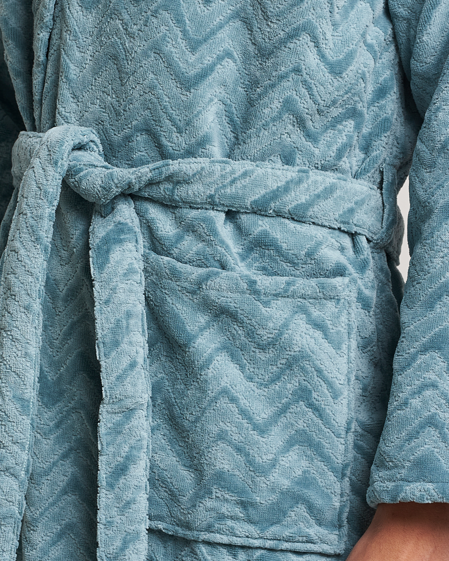 Herre | Pyjamas & Morgenkåber | Missoni Home | Rex Bathrobe Light Blue