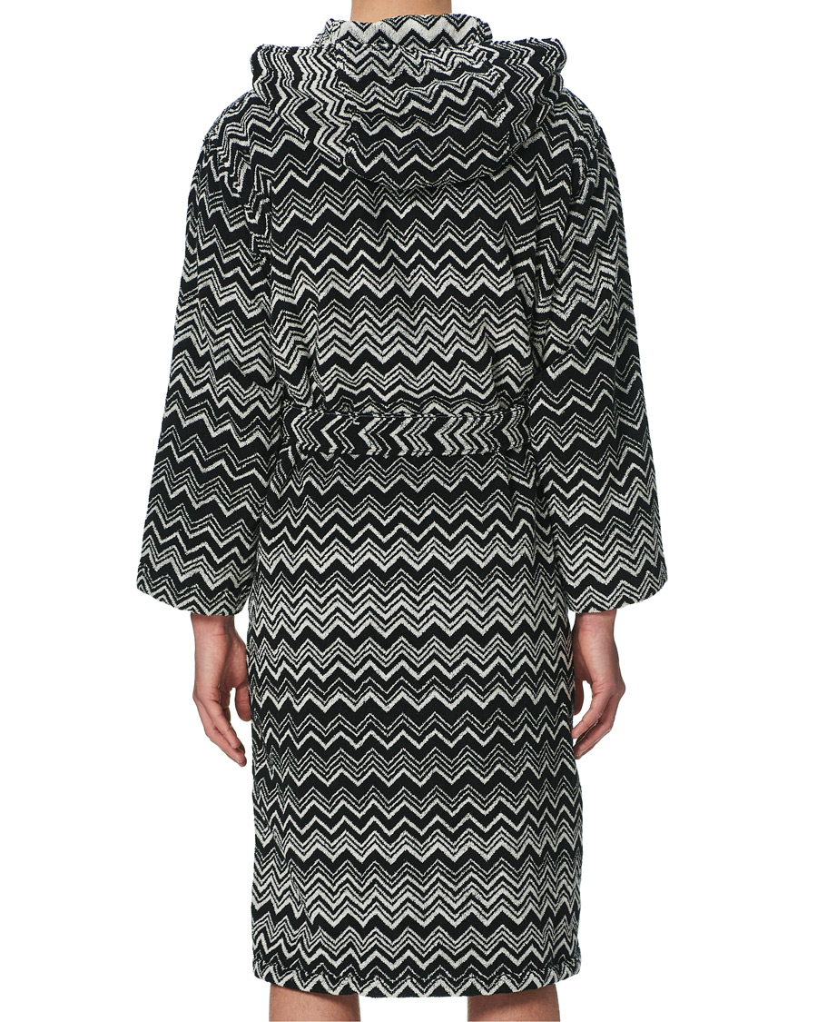 Herre | | Missoni Home | Keith Bathrobe Black/White