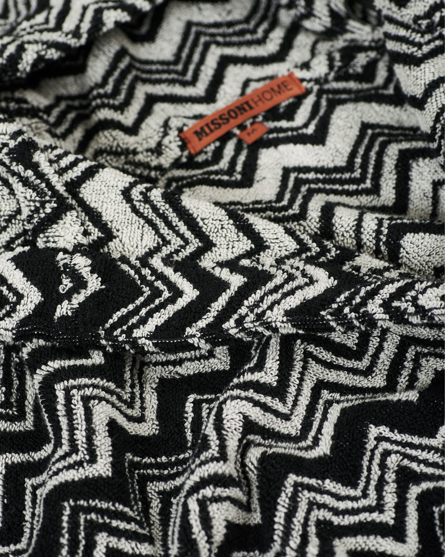 Herre | | Missoni Home | Keith Bathrobe Black/White