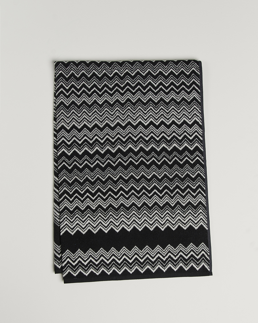 Herre | | Missoni Home | Keith Bath Sheet 100x150 cm Black/White