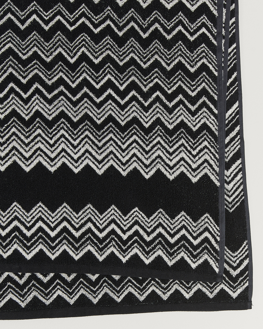 Herre | | Missoni Home | Keith Bath Sheet 100x150 cm Black/White