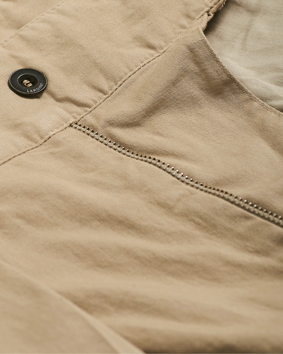 Herre | Shorts | Lardini | Double Pleated Cotton Shorts Beige