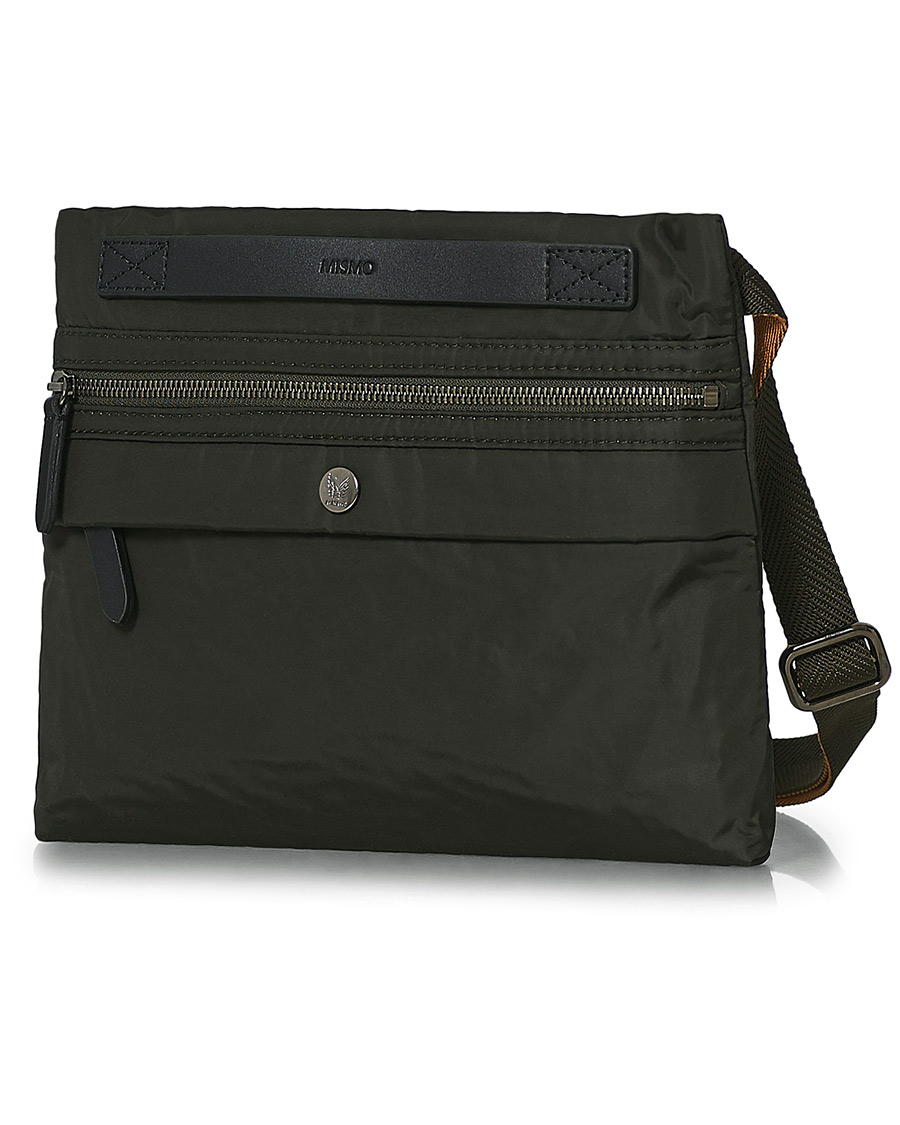 Herre | Mismo M/S Fly Nylon Cross Body Pouch Beluga/Black | Mismo | M/S Fly Nylon Cross Body Pouch Beluga/Black