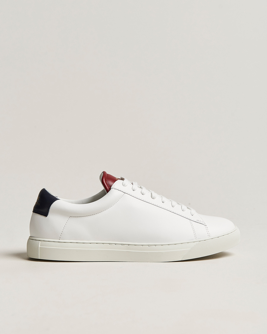 Herre | Zespà ZSP4 Nappa Leather Sneakers White/France | Zespà | ZSP4 Nappa Leather Sneakers White/France