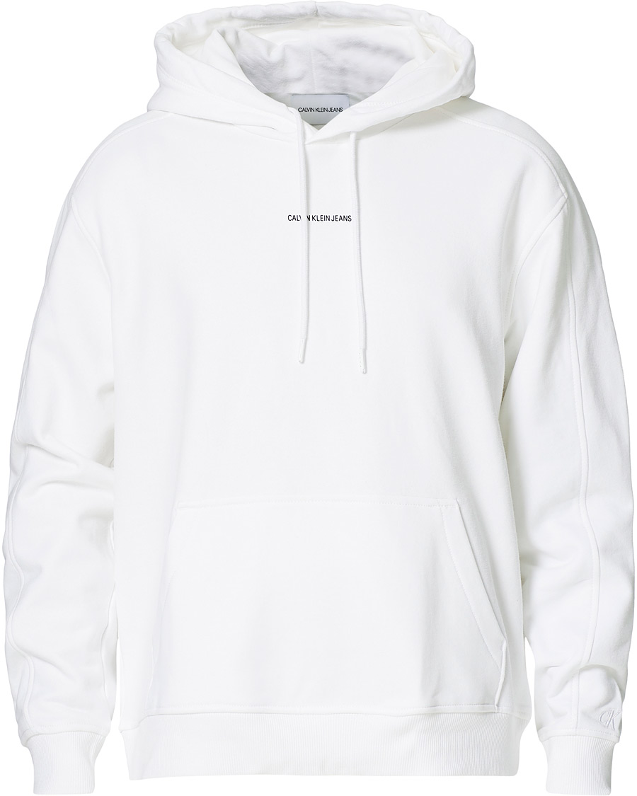 Herre | Trøjer | Calvin Klein Jeans | Micro Branding Hoodie Bright White