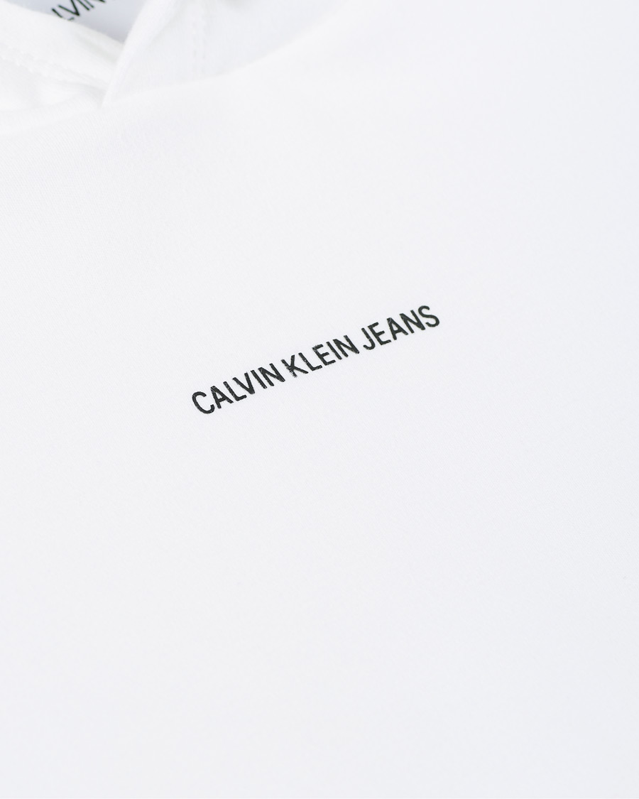 Herre | Trøjer | Calvin Klein Jeans | Micro Branding Hoodie Bright White