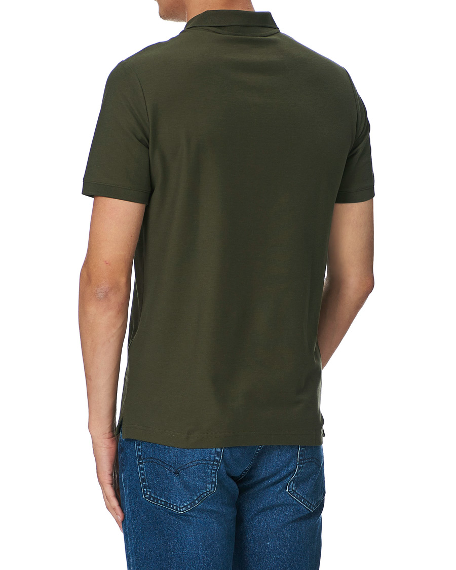 Herre | Polotrøjer | Calvin Klein | Slim Fit Refined Polo Dark Olive