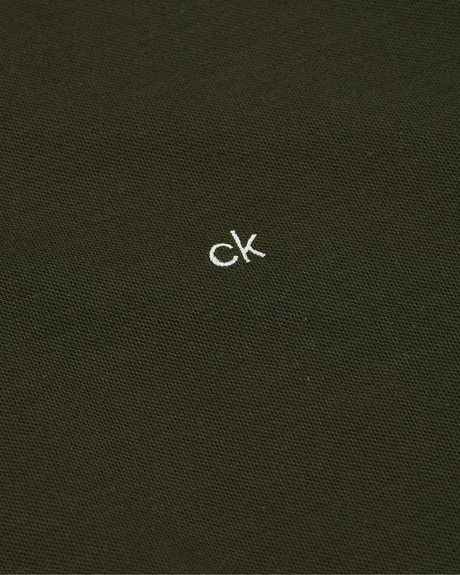 Herre | Polotrøjer | Calvin Klein | Slim Fit Refined Polo Dark Olive