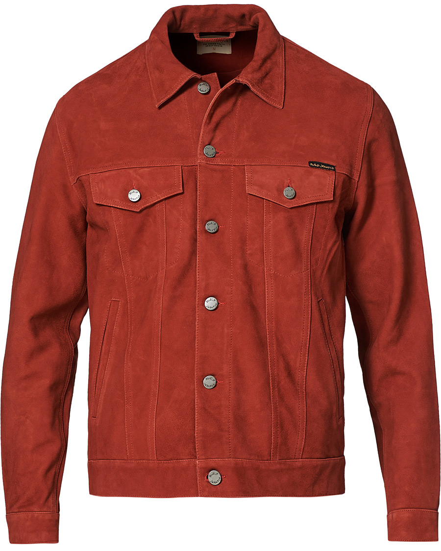 Herre | Jakker | Nudie Jeans | Robby Suede Jacket Poppy Red