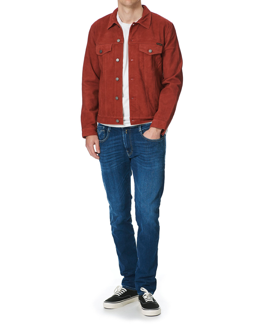 Herre | Jakker | Nudie Jeans | Robby Suede Jacket Poppy Red