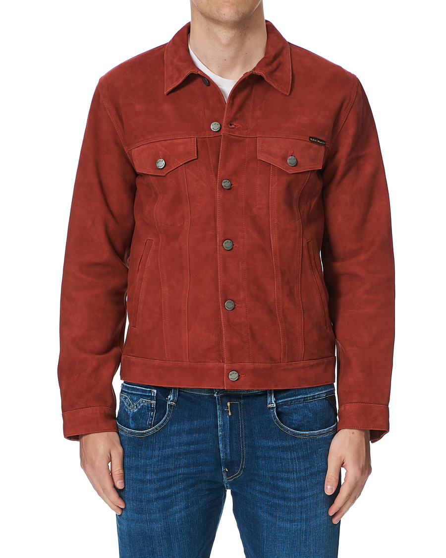 Herre | Jakker | Nudie Jeans | Robby Suede Jacket Poppy Red