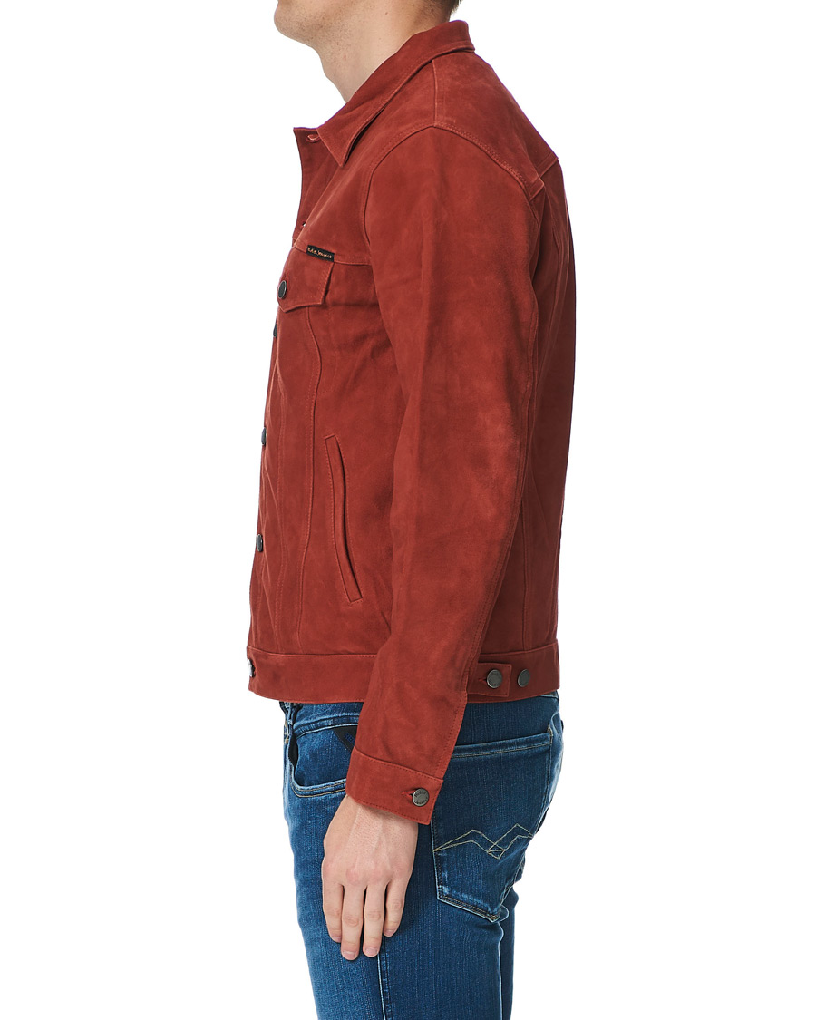 Herre | Jakker | Nudie Jeans | Robby Suede Jacket Poppy Red