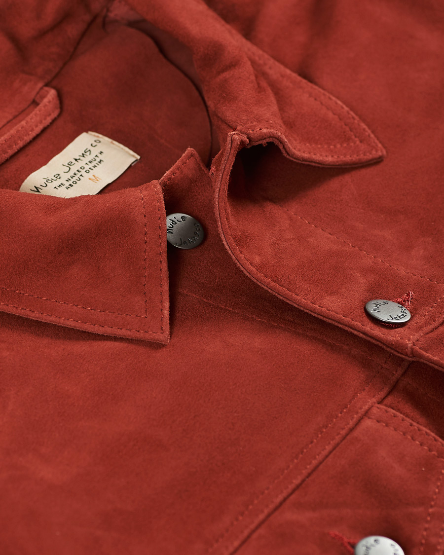 Herre | Jakker | Nudie Jeans | Robby Suede Jacket Poppy Red