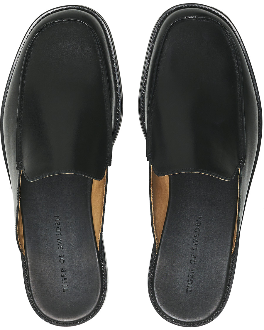 Herre | Tiger of Sweden Shelle Loafer Mule Black | Tiger of Sweden | Shelle Loafer Mule Black