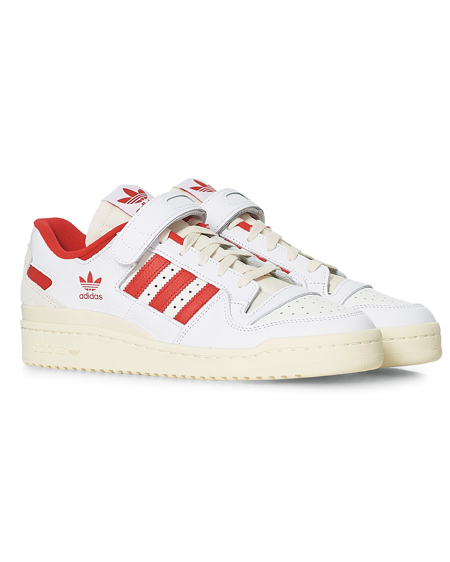 Herre | adidas Originals Forum 84 Low Sneaker White/Red | adidas Originals | Forum 84 Low Sneaker White/Red